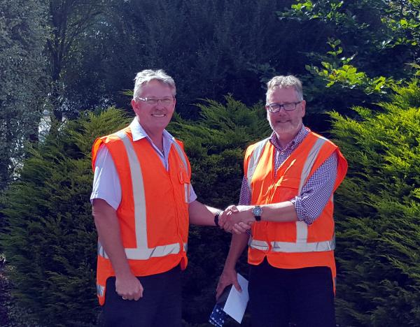 Ian Clark receives a 25 year club gold watch February 2016 (Ian retired 05.04.24)